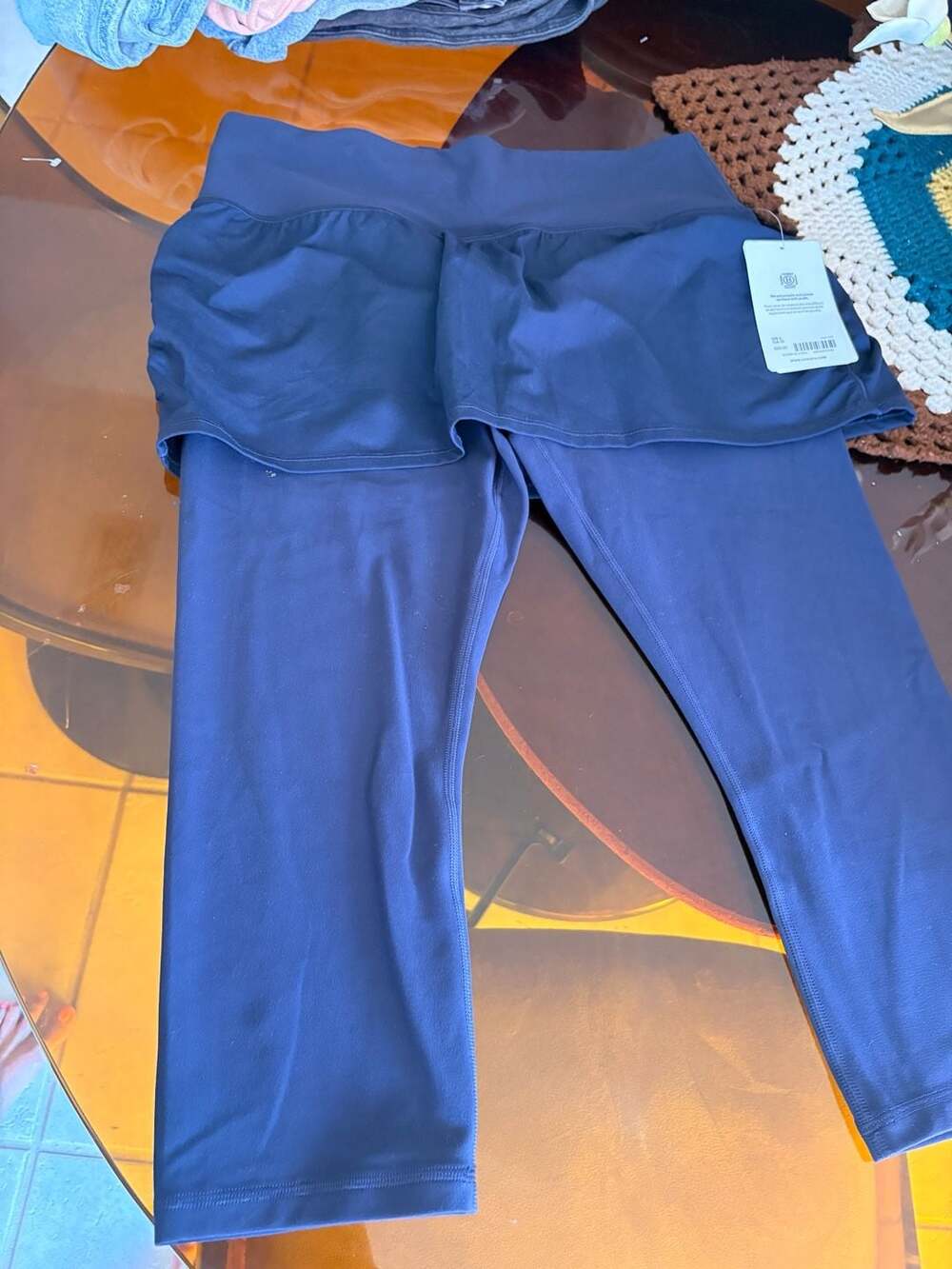 Athleta Elation 2-in-1 Capri Skirted Leggings
